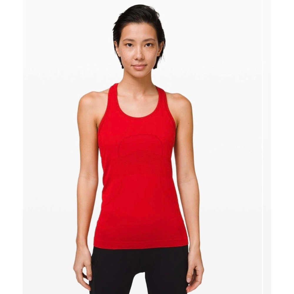 Lululemon Swiftly Tech Racerback Tank Women‎ 6 Red Activewear Running Training